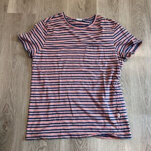 Onia Cotton Multicolor Striped Shirt Size Large